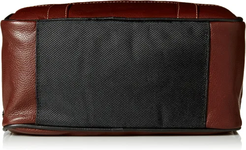 Vista 4 de Dopp Sillín de campo para hombre con cremallera múltiple, kit de viaje de cuero, Marrón