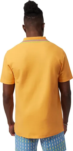 Vista 2 de Psycho Bunny Crosby Piqué Polo Naranja Soda MD (US Hombre 5), naranja (Orange Soda)