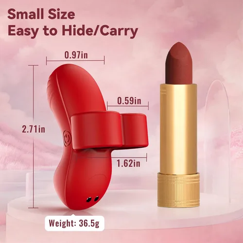 Vista 5 de Vibrador de dedo, mini vibrador, juguetes sexuales para mujeres, juguetes para adultos con 10 modos de vibración, vibradores sexuales femeninos