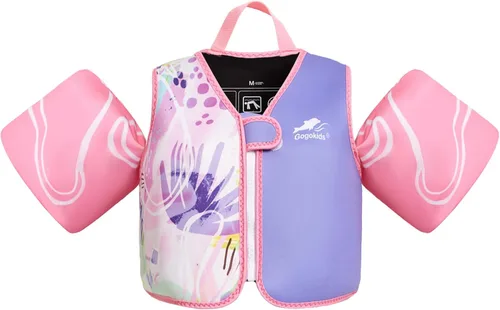 Vista 17 de Gogokids Chaleco de natación para bebé, flotadores para niños de 33-66 libras, chaqueta de natación para niños con alas de agua para niños de 2 3 4