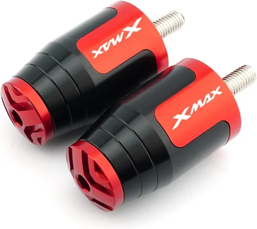 Vista 2 de Motorcycle 1 Pair Motorcycle Handle Grips Ends Plug for Yamaha Xmax 125 250 300 400 CNC Handlebar Hand Grip Cover Xmax125 Xmax250 7/8“ 22MM Handle