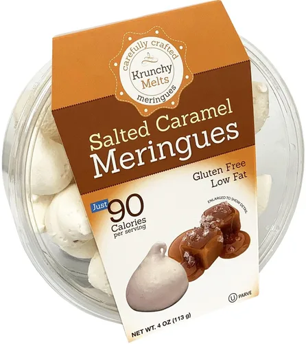Vista 24 de Krunchy Melts Galletas originales de merengue Sabor S'mores Solo 90 calorías por porción Sin grasa, sin gluten, sin lácteos (4 onzas)