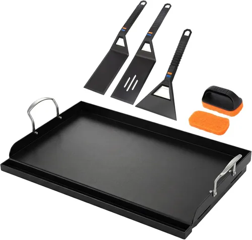 Vista 13 de Utheer Parrilla reversible para todas las estufas Camp Chef de 14 y 16 pulgadas, plancha de hierro fundido, para estufa Camp Chef Explorer de 2