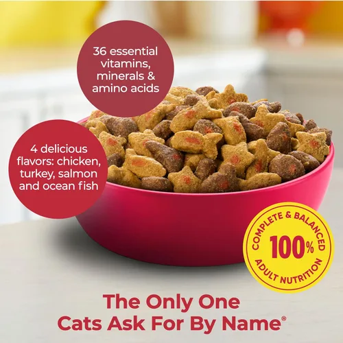 Vista 3 de Meow Mix Control de Bolas de Pelo Alimento Seco para Gatos, Bolsa de 3.15 Libras (Paquete de 4)