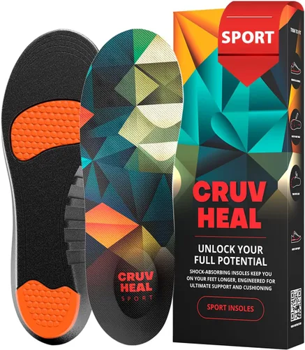 Vista 9 de Plantillas deportivas que absorben los golpes, insertos de amortiguación de zapatos deportivos para hombres y mujeres, ideales para deportes