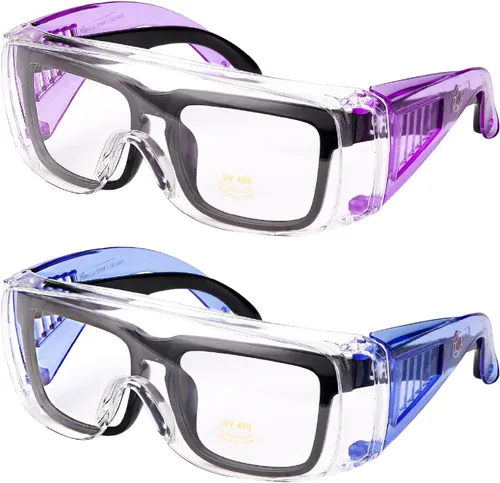 Vista 11 de UNCO - Gafas de seguridad sobre gafas, gafas protectoras, antiniebla, para trabajo, gafas de seguridad sobre gafas
