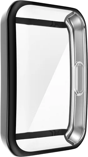 Vista 3 de Funda protectora de pantalla compatible con Huawei Honor Band 6, ultrafina y suave, chapada en poliuretano termoplástico, carcasa completa