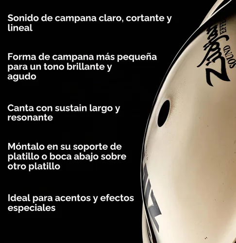 Vista 4 de Zildjian A20001 FX Familia 6" Pequeño Zil Bel