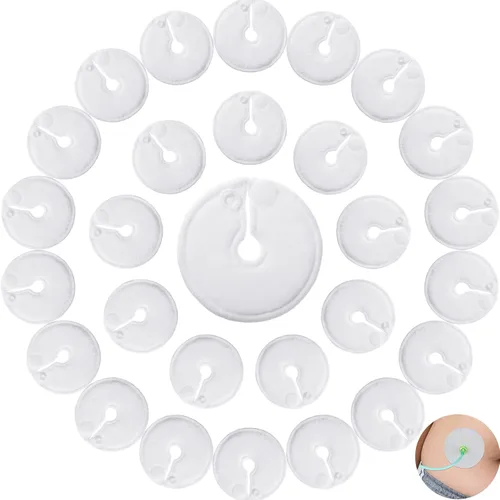 Vista 8 de Tondiamo 28 Paquetes Cubiertas de Botón de Tubo g Almohadillas de Tubo de Alimentación Suministros Almohadillas de Algodón Suaves para Alimentación