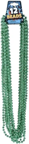 Vista 4 de Rhode Island Novelty Cuentas verdes metálicas de 33" 0.276 in