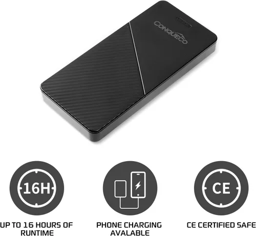 Vista 8 de CONQUECO Chaleco calefactable, chaleco térmico ligero para mujer con batería