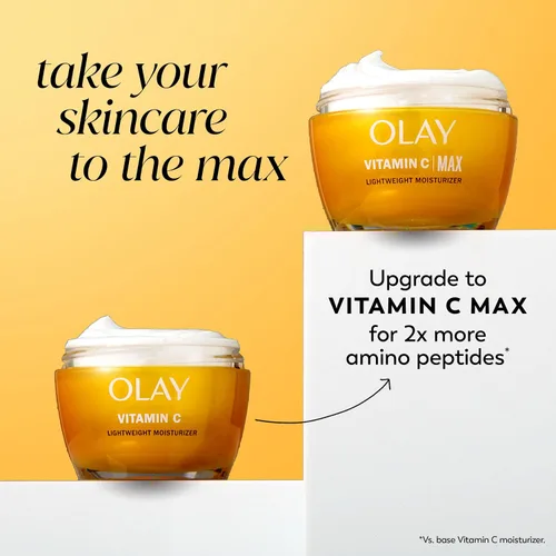 Vista 11 de Olay Hidratante facial con vitamina C, crema iluminadora para mujeres, hidratación instantánea, unifica el tono, reducción de manchas oscuras