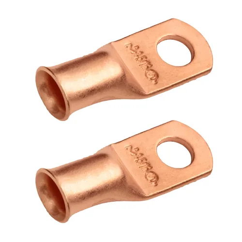 Vista 14 de SELTERM - 5 terminales de anillo resistentes para cable de batería, calibre 1/0 AWG, pernos de 1/2 pulgadas, terminales de calibre 0, ojales