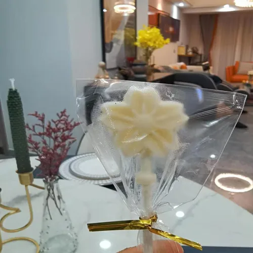 Vista 6 de Molde de silicona para piruletas de flores: el molde de piruleta de chocolate se puede utilizar para hacer una variedad de dulces hechos a mano como
