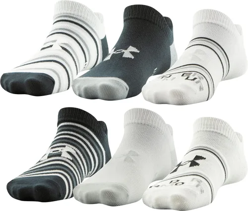 Vista 22 de Under Armour Calcetines ligeros invisibles Essential 2.0 para niños (paquete de 6)