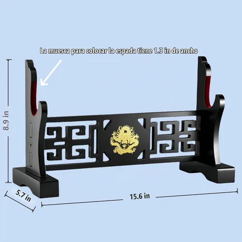 Vista 5 de Soporte acolchado para espada, soporte de terciopelo para proteger la espada, Katana Genji, hoja samurái japonesa Gladius Templar, soporte medieval