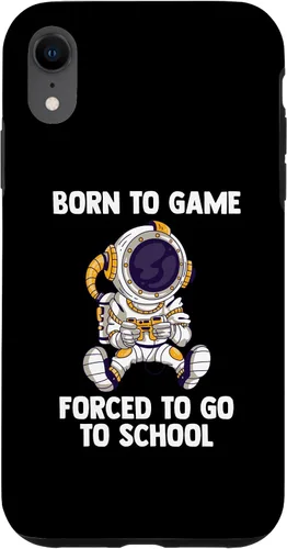 Vista 8 de iPhone 15 Born To Game - Astronauta de videojuegos - Funda para juegos de computadora