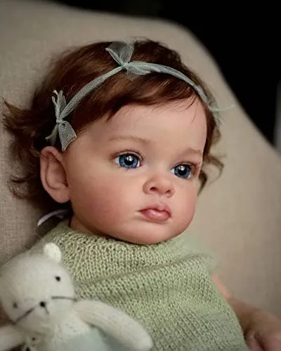 Vista 5 de Angelbaby Muñeca Reborn Realista de 24" para Niños - Suave, con Peso y Realista para Regalos de Niños