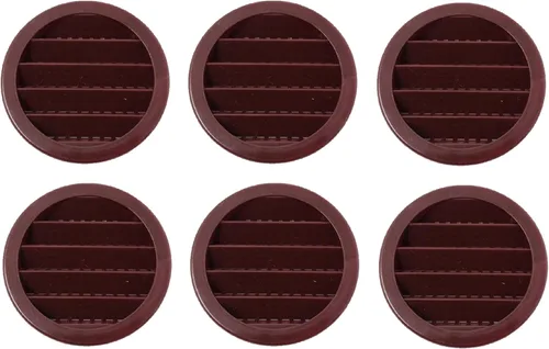 Vista 8 de 2.5 "rejilla redonda de plástico Soffit rejilla de ventilación de aire para reptiles cubierta (6, blanco)
