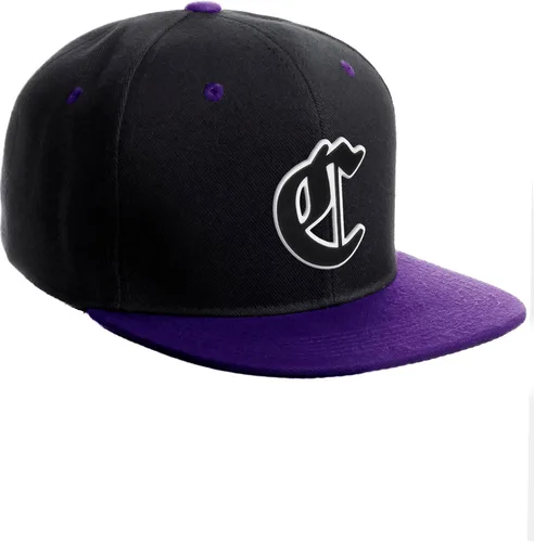 Vista 197 de Daxton Gorra clásica con visera de billete plano con letras del alfabeto inglés antiguo de la A a la Z