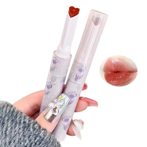 Vista 7 de Duck Lip Plumper Glow - Aceite hidratante para labios con grasa y brillo para labios que hacen que los labios sean más llenos (01)