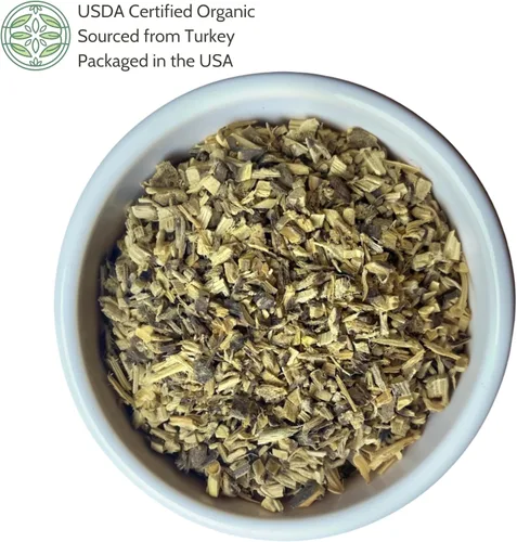 Vista 2 de Elanen Naturals Raíz de regaliz orgánica, 4 onzas (3.99 oz), té de raíz de regaliz orgánico certificado por USDA, regaliz picado a granel, regaliz