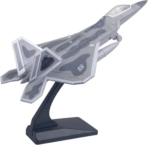 Vista 9 de Ailejia Diecast F 16 Fighting Falcon modelo de avión avión Ejército de la Fuerza Aérea Juguetes Militar Avión Tire hacia atrás con luces y sonidos