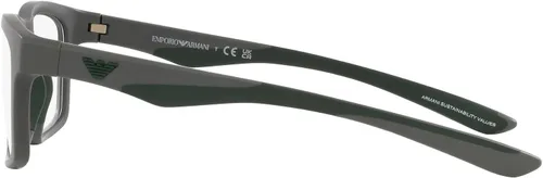 Vista 4 de Emporio Armani Ea3220u - Lentes de sol rectangulares de ajuste universal para hombre