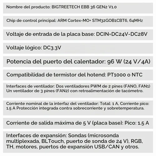 Vista 4 de BIGTREETECH EBB 36 GEN2 Extrusora Breakout Adaptador Soporte CAN y USB Comunicación para Nema14 1.417 in Motor paso a paso