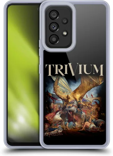 Vista 16 de Head Case Designs Officially Licensed Trivium Big Dragon Graphics Gel Case [Military Grade Protection] Compatible with Samsung Galaxy A53 5G (2022)