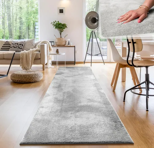 Vista 38 de Paco Home Alfombra suave en cobre acogedora alfombra antideslizante color sólido lavable, tamaño: 6'7" x 9'2" Marrón cobre