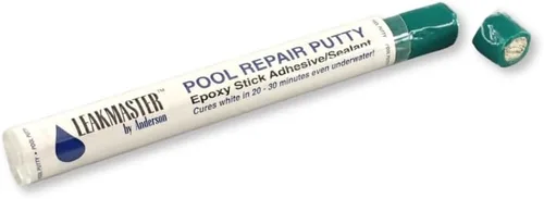 Vista 4 de Leakmaster Kit de detección y reparación de fugas de piscina - Jeringa de prueba de tinte con botella de repuesto de 8 onzas y masilla epoxi