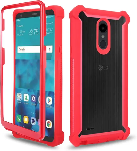 Vista 6 de Asuwish Funda de teléfono para LG Aristo 2/3 Plus, Rebel 4, Tribute Empire Dynasty, Zone 4, K8 Plus 2018 K8S, Fortune 2, Phoenix 4, Risio 3 Negro