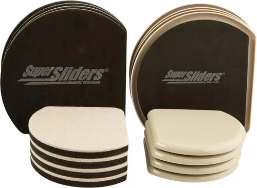 Vista 11 de Almohadilla de fieltro y patín oculto reutilizable para muebles, para pisos rígidos (4 piezas) – Superdeslizadores de 5", 4734195N