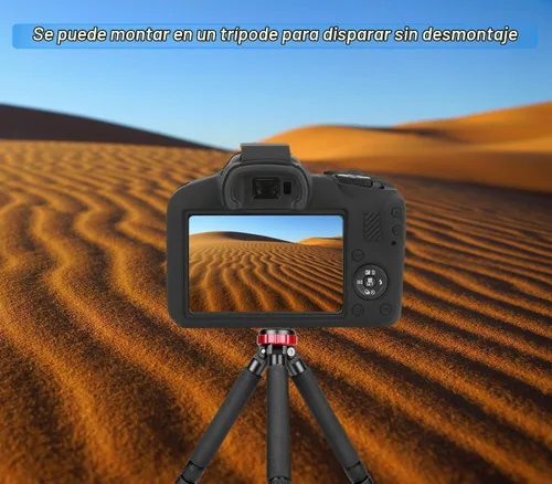Vista 2 de Pocoukate Funda para cámara Canon EOS R100, cubierta protectora de silicona suave con protector de pantalla EOS R100, Accesorios para cámara sin