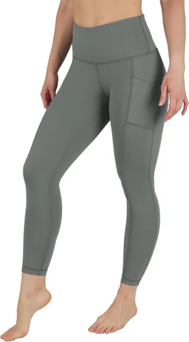 Vista 12 de 90 Degree By Reflex - Leggings de control abdominal, cintura alta, a prueba de sentadillas, para mujer, para entrenamiento, correr, yoga Bay Leaf