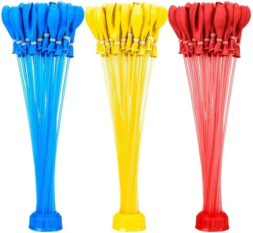 Vista 2 de Bunch O Balloons - Paquete de 3 globos de agua autosellantes de llenado rápido, color azul/amarillo/rojo