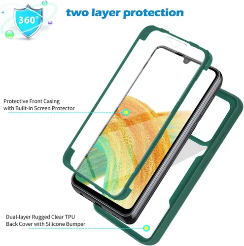 Vista 3 de Ysnzaq Funda para Xiaomi 11T/11T Pro con protector de pantalla QB Clear Negro