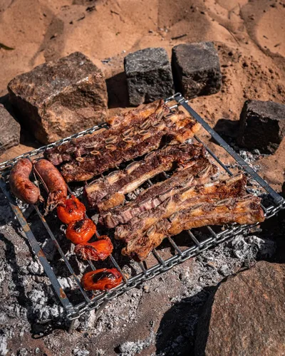 Vista 9 de Parrilla portatil Ideal para asados al aire Libre parrillas argentinas hechas para asador