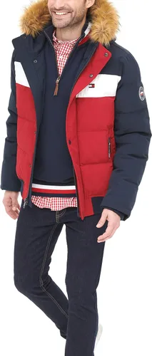 Vista 6 de Tommy Hilfiger Chaqueta bomber de esnórquel acolchada de tela ártica para hombre