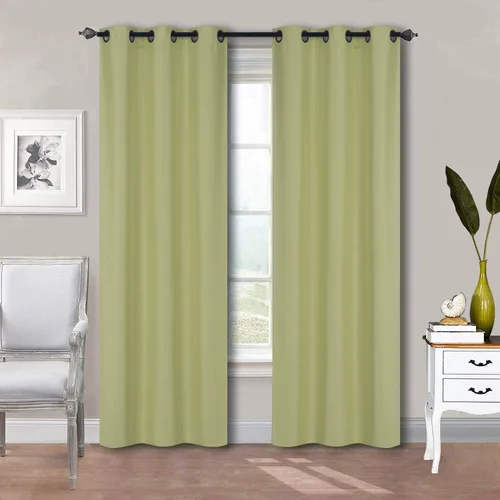 Vista 13 de Better Home Style 2 paneles de cortinas aisladas para cualquier ventana con ojales y ojales 100% opacos, color liso, 2 paneles de 36 pulgadas