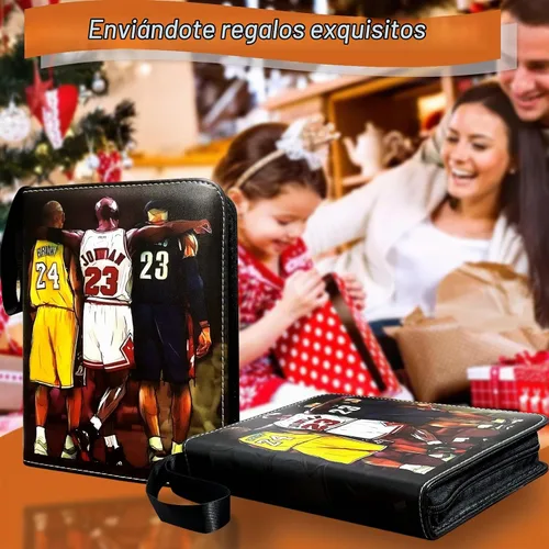 Vista 7 de Carpeta de tarjetas de baloncesto, carpeta de tarjetas intercambiables, 4 bolsillos con 50 fundas extraíbles, se adapta a 400 tarjetas deportivas