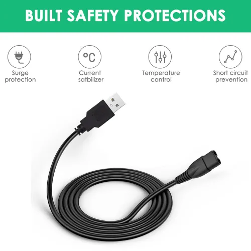 Vista 3 de Mrgru Cable de carga USB de 5 V compatible con el adaptador de alimentación de cable de alimentación Limural