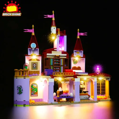 Vista 3 de Kit de luces para Belle and The Beast's Castle 43196 (juego de modelos no incluidos) (clásico)