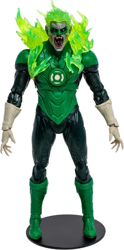 Vista 3 de DC Multiverse vs Vampires - Figura de acción exclusiva de 7 pulgadas, etiqueta dorada de linterna verde vampiro