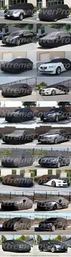 Vista 5 de Funda de coche personalizada Chevy Corvette C6 2005 2006 2007 2008 2009 2010 2011 2012 XTREMECOVERPRO Gold Series Negro
