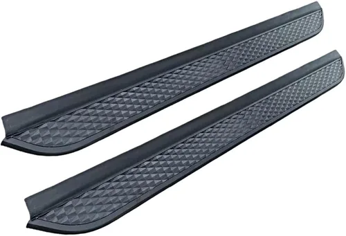 Vista 2 de Se adapta a Nissan Rogue X-Trail 2014-2020 doble cabina carriles laterales estribos barras Nerf (con soportes)