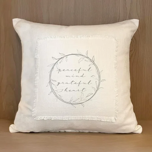 Vista 3 de Second Nature By Hand Funda de almohada decorativa bohemia y chic de 18 x 18 pulgadas, acento único de sofá para sala de estar o cama, funda