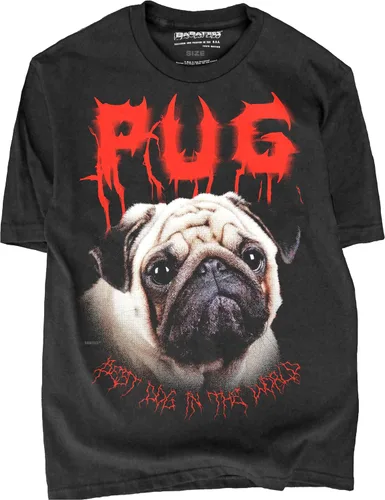 Vista 25 de Camiseta de Heavy Metal de los 80s con Animal en Negro - 100% Algodón - para Hombre y Mujer