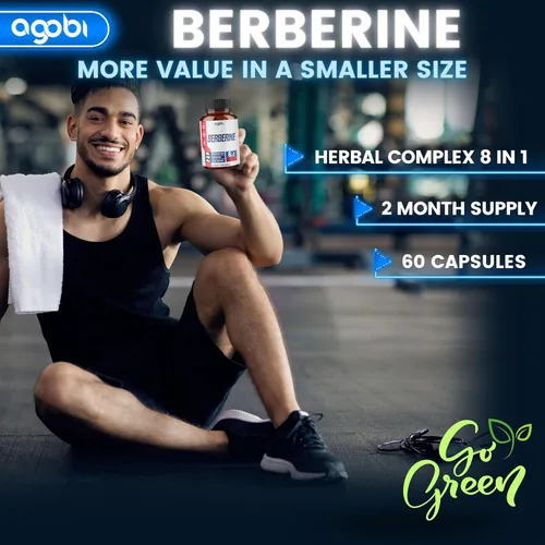 Vista 4 de Suplemento de berberina con Ceilán, cardo mariano, cúrcuma, saúco y más – Apoyo inmunológico, cardiovascular y gastrointestinal – 60